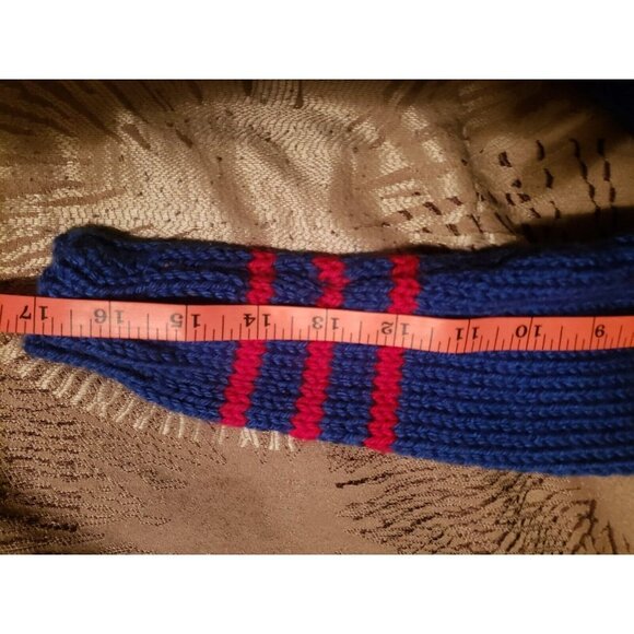 Baby Blue Handmade Knit Sweater w/Yellow School Bus & Black Button Wheels -2T-4T - Picture 9 of 10